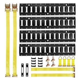 E-Track Tie-Down Rail Kit, 4 Pack 2 ft E Track Rails