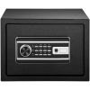 Safe Box, 0.8 CU.FT Fingerprint Safe Box for Money with 2 Keys & Digital Keypad, Q235 Steel Safe Box for Storing Cash, Jewelry, Pistols, Documents
