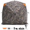 Hunting Blind, 270Â° See Through Ground Blind, 4-5 Person Pop Up Deer Blind for Hunting with Carrying Bag, Portable Resilient Hunting Tent