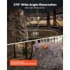 Hunting Blind, 270Â° See Through Ground Blind, 4-5 Person Pop Up Deer Blind for Hunting with Carrying Bag, Portable Resilient Hunting Tent