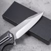 Gray Tanto Blade Pocket Knife, Dual Carry Options, Stable 230g Build for Outdoor Use