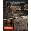 Hunting Blind, 2-3 Person See Through Ground Blinds with Carrying Bag, 360 Degree Portable Camouflage Tent