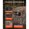 Hunting Blind, 2-3 Person See Through Ground Blinds with Carrying Bag, 360 Degree Portable Camouflage Tent