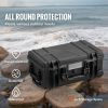 Weatherproof Hard Case, Heavy Duty Protective Dry Box Case with Pre-cut Foam, Wheels & Retractable Pull Handles for Travel, Hunt, Military, Tactical
