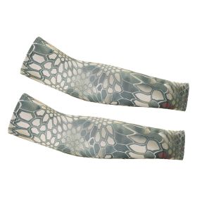 Cycling Sunscreen Sleeves, Sports Outdoor Cycling Arm Protectors, Comfortable, Breathable, UV Resistant Ice Silk Sleeves
Cycling Sunscreen Sleeves (Color: Mysterious Green Mang Pattern)
