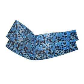 Cycling Sunscreen Sleeves, Sports Outdoor Cycling Arm Protectors, Comfortable, Breathable, UV Resistant Ice Silk Sleeves
Cycling Sunscreen Sleeves (Color: Blue grid)