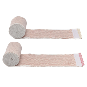 Elastic Bandage with Self-Closure 2-Pack (Color: Sand, size: 6")