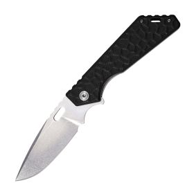 EDC Pocket Knife, Black/Olive Green, Lightweight Multi-Purpose Blade for Outdoor & Daily Use (Color: Black)