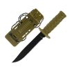 Mini Fixed Blade Knife, Military-Inspired EDC Tool with Non-Slip Handle, Portable Pendant Design