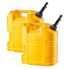 Fuel Container, 5 Gallon, Gas Tank with Spout & Clear Scale, 15 L/min Max Flow Rate, Secure & Leak-proof