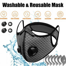 Halbe Gesicht Maske AtemschutzgerÃ¤t Mit Filters Wiederverwendbar Gesichtsschutz (Quantity: 1 set)