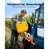 Fuel Container, 5 Gallon, Gas Tank with Spout & Clear Scale, 15 L/min Max Flow Rate, Secure & Leak-proof