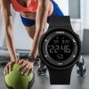 Men Sport Watch Multifunction Military Sports Watch Waterproof Luminous LED Digital Kids Watch Big Dial Student Electronic Watch