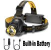 12000000lm LED Headlamp USB Rechargeable Headlight Head Torch Lamp Flashlight(Free shipping via DHL Ground/FedEx Ground; can't ship via USPS self-pick