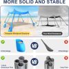 Beach Tent Sun Shelter UPF 50+,10x10 FT Beach Canopy Tent Sun Shade,Pop Up Beach Canopy with 8 Sandbags, Outdoor Beach Shade for Camping Trips