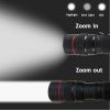 2/4 Set Portable COB LED USB Rechargeable Zoomable Flashlight Torch Lamp +Gift Box(Free shipping via DHL Ground/FedEx Ground; can't ship via USPS self