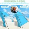 Beach Tent Sun Shelter UPF 50+,10x10 FT Beach Canopy Tent Sun Shade,Pop Up Beach Canopy with 8 Sandbags, Outdoor Beach Shade for Camping Trips