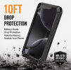 Rugged Shockproof Phone Case for iPhone 11/12/13/14/15/16 Plus - Military Grade 10FT Drop Protection Heavy Duty Full-Body Protective Cover with Raised