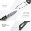 EDC Pocket Knife, Black/Olive Green, Lightweight Multi-Purpose Blade for Outdoor & Daily Use