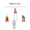 Vehicle brake oil detector brake fluid test support DOT3 DOT4 DOT5.1 test fuel leak detection results freeze frame display multimeter and analyzer Veh